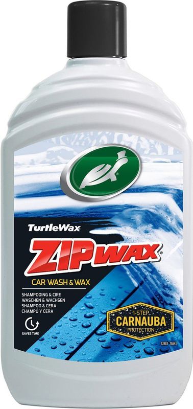 Turtle Wax - Zip Wax Shampoo - 500ml - Geconcentreerde Formule - Groene Vloeistof