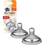 Tommee Tippee Natural Start Anti-Colic Teat flesspeen Thick Feed 6m+ 2 st