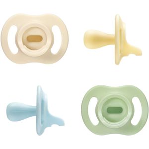 Tommee Tippee Ultralichte StayPut 0-6 m, set van 4 fopspeen, eendelig siliconen design