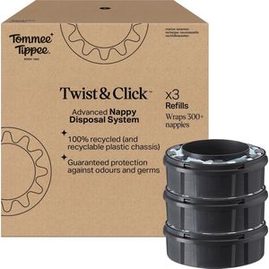 Tommee Tippee Twist & Click Navulcassette 3-Pack