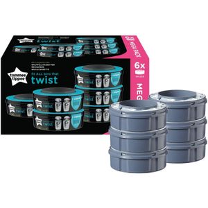 Tommee Tippee Twist & Click navulcassette 6 st
