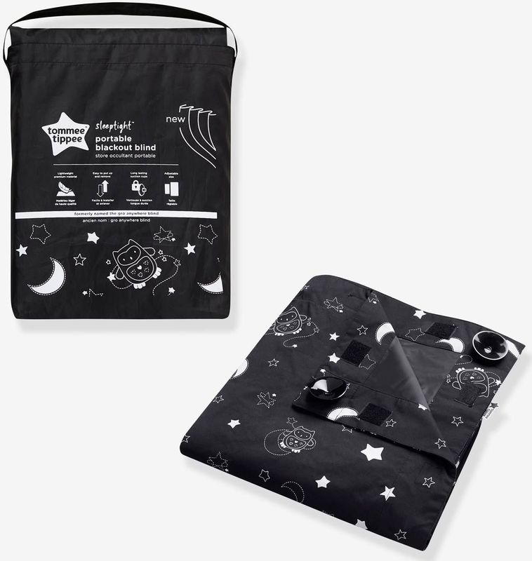 Tommee Tippee Sleeptime - draagbaar verduisteringsgordijn - met zuignappen - aanpasbaar en licht - groot -130 x 190cm