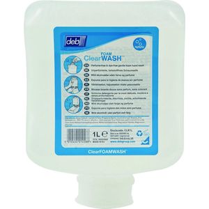 Handzeep - Clear Foam Pure - Ongeparfumeerd - Kleurstofvrij - 1 Liter - 6 Stuks