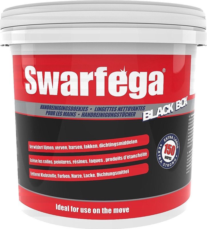Swarfega handreiniger tissues - black box - 150 wipes
