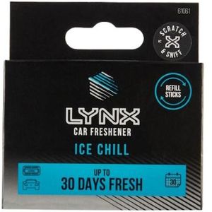Lynx Ice Chill Navulling Luchtverfrisser voor Auto - 2 stuks