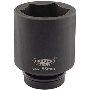 Draper Expert Hi-Torq zeskant-diepbedsteeksleutel 1 inch vierkante aandrijving 55 mm