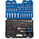 Draper stk149 N/SG 1/10,2 cm 3/20,3 cm en 1/5,1 cm SQ. DR. metrische en socket bit set (149 stuks), blauw