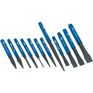 Draper Tools Koudbeitel En Drevel Set Blauw 12-Dlg 26557