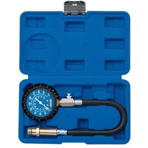 Compressietester - Benzine - Manometer 300psi/20bar - Voor 14 en 18mm Bougie Aansluitingen - Inclusief Koffer