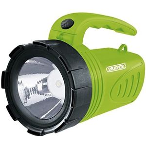 Draper 66012 3W LED Oplaadbare Spotlight Torch Groen Camping Garage Thuis