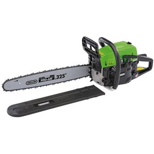 Draper 80106 550mm Petrol Chainsaw benzine-kettingzaag (52 cc) 550 mm, groen/zwart, 500 mm 52 cc