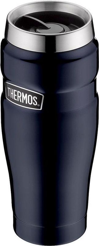 THERMOS Becher 0,47L Isolierbecher KFZ Auto Kaffee Camping Trinkbecher Edelstahl Farbe: Midnight blue