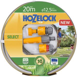 Hozelock Select slangset Ø 12,5 mm 20 meter inclusief startset koppelingen & tuinspuit