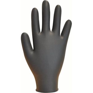 Ongepoederd - Nitril Handschoenen - Zwart - 100 Stuks