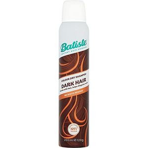 Batiste Kleurdroogshampoo - zwart en donkerbruin, 200 ml (verpakking kan variëren)