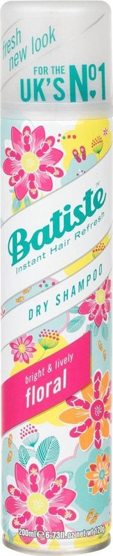 Batiste Floral Lively Blossoms Droog Shampoo voor Alle Haartypen 200 ml