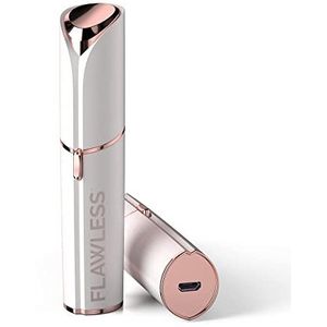 Finishing Touch Flawless 3.0 Face, New Generation Oplaadbare Gezichtshaarverwijdering, Pijnloos en Veilig voor een Gevoelige Huid, Inclusief 2 Reservekoppen, Wit