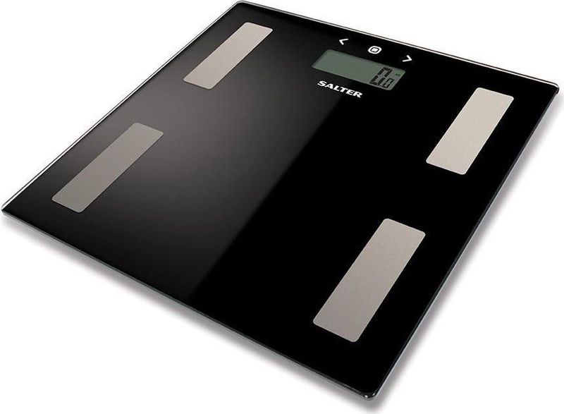 Salter - 9150 Bk3r - Elektronische Lichaamsanalyseweegschaal - Zwart - Glas