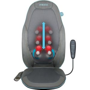 HoMedics Gel Rug Massageapparaat - Massage Stoelhoes, Ontspan, Relax, Volledige Rug, Nek, Schouder Spieren, Diep Kneden Shiatsu Rollen, Gel Knobbels Natuurlijke Aanraking, Thuis en Kantoor