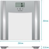 Salter - 9182 SV3R - Digitale Personenweegschaal - Grijs - Max 150KG - Met Geheugen 8 Gebruikers
