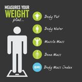 Salter - 9182 SV3R - Digitale Personenweegschaal - Grijs - Max 150KG - Met Geheugen 8 Gebruikers