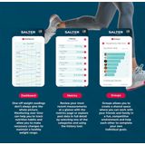 Salter - 9192 BK3R Curve - Badkamerweegschaal - Zwart - Bluetooth