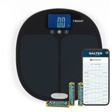 Salter - 9192 BK3R Curve - Badkamerweegschaal - Zwart - Bluetooth
