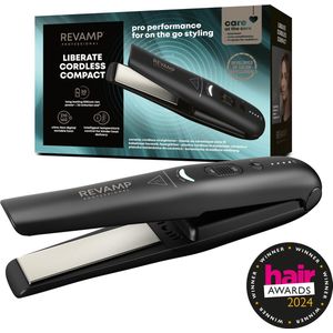 Revamp Progloss Liberate Draadloze Mini Stijltang - Kleine Stijltang - Keramisch - Incl. Reisetui