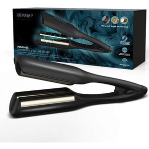 Revamp - Progloss 2 in 1 Wafeltang - Golvenkrultang - Keramische Platen - Inclusief Hittebestendige Mat