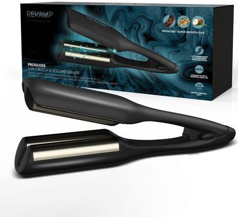 Revamp - Progloss 2 in 1 Wafeltang - Golvenkrultang - Keramische Platen - Inclusief Hittebestendige Mat