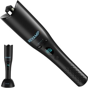 Revamp Hollywood Curl Automatische Krultang - Draadloze Krultang - 150°C tot 210°C - 40 minuten draadloos gebruiken - Grote Golven en Zachte Krullen - Voor alle Haartypen - Rechts- en Linksdraaiend - CL2750