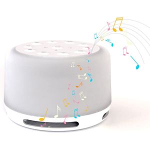 HoMedics - Soundspa Aura - Bluetooth Speaker - Wit - Meditatie Geluiden - Nachtlampje