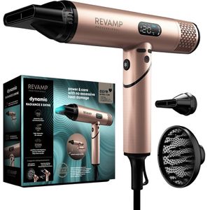 Revamp Fohn met Diffuser - Professionele Haardroger met 3 opzetstukken - Föhn - Haardroger met Diffuser - Krachtige Luchtstroom - LCD Display - Compact Design - Voor alle haartypes – DR6400