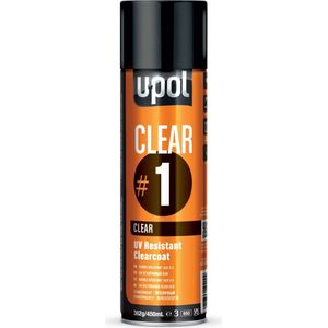 U-POL #1 CLEAR UV-bestendige Blanke Lak spuitbus 450ml