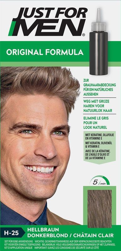 Just For Men - H25 Light Brown - Shampoo-in Haarkleur - 66 ml