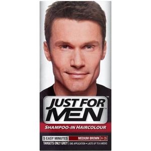 Just For Men - H35 - Haarkleurgel - Kastanjebruin - Voor Heren - Dekt Wit Haar