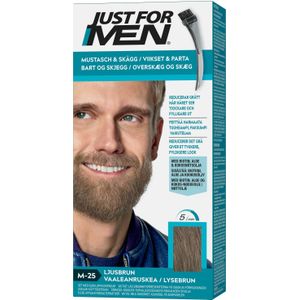 Just For Men - Moustache & Beard M-25 - Lichtbruin - 55 g