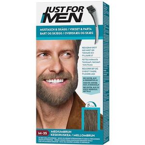Just For Men - Moustache & Beard - Baardkleur - Medium Bruin - 55 g