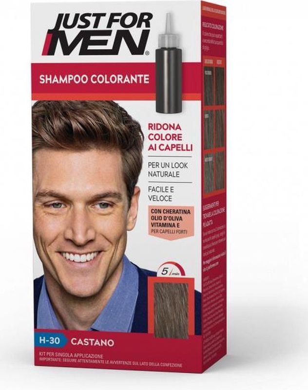 Just For Men - Gelkleurstof - Bruin - Zonder Ammoniak - Keratine en Vitamine E
