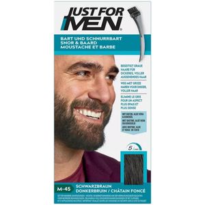 Just for Men Snor & baard donkerbruin M45 24 gram