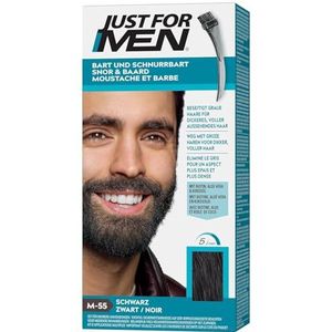 Just For Men - Snor & Baard Haarkleuring - Zwart - Gel