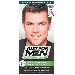 Just For Men Shampoo-In Kleur Grijs Haarkleuring voor Mannen - Donkerbruin - H-45