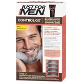 Just For Men Control GX baardshampoo, vermindert witte haren bij elke wasbeurt, voor subtiele en natuurlijke resultaten, alle nuances, 118 ml