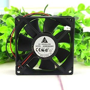 ASB0824H DC24V 0.12A 8CM 2-wire inverter cooling fan 80x80x25mm