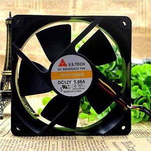 FD121238HB For Y.S.TECH 12038 12A 0.66A 3-wire cooling fan 120x120x38mm