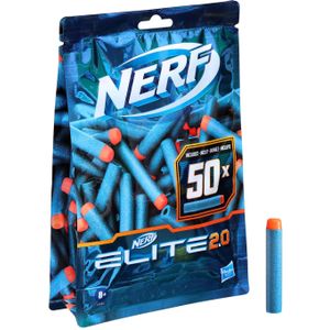 50 Nerf Elite 2.0 darts - Geschikt voor alle Nerf Elite blasters - Leeftijd 8+ - Vliegen tot 27 meter!