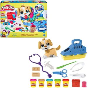 Play-Doh Dierenarts Speelset - Boetseerklei - Inclusief 5 Play-Doh potjes - Knutselen voor kinderen
