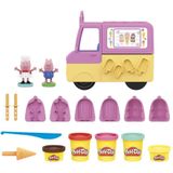 Play-Doh Peppa en de ijswagen, figuren Peppa en George en 5 potten modelleerpasta