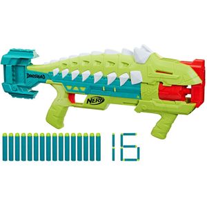 NERF Dinosquad Armorstrike Blaster - Geschikt voor kinderen vanaf 8 jaar - Inclusief 16 darts