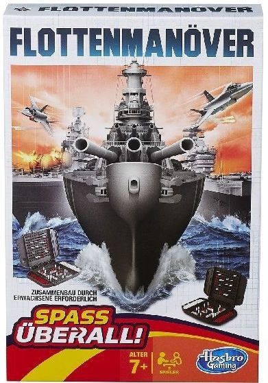 Hasbro Reisespiel Flottenmanöver - Strategisches Denkspiel für 2 Spieler ab 7 Jahren